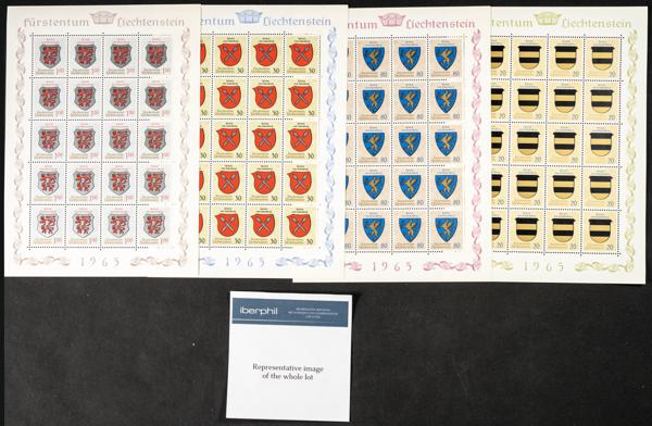 356 | Liechtenstein. Sets and stamps stock