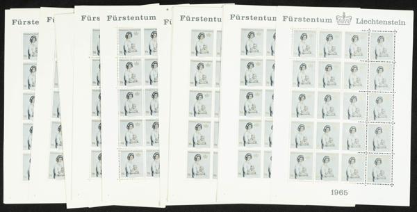 357 | Liechtenstein. Sets and stamps stock