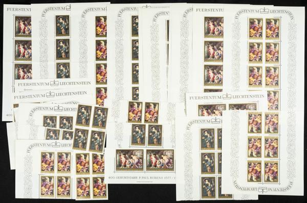 371 | Liechtenstein. Sets and stamps stock