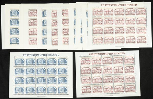 381 | Liechtenstein. Sets and stamps stock