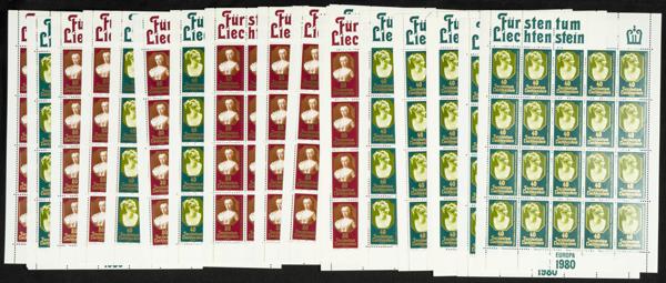 398 | Liechtenstein. Sets and stamps stock