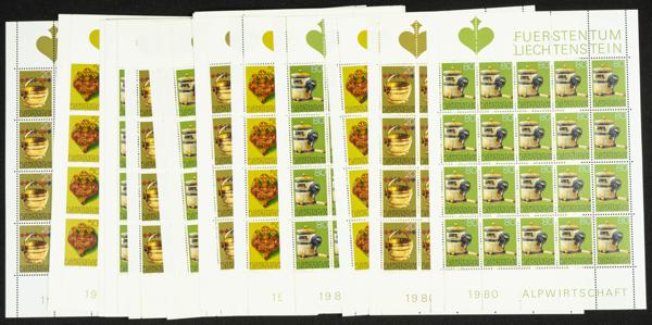 400 | Liechtenstein. Sets and stamps stock