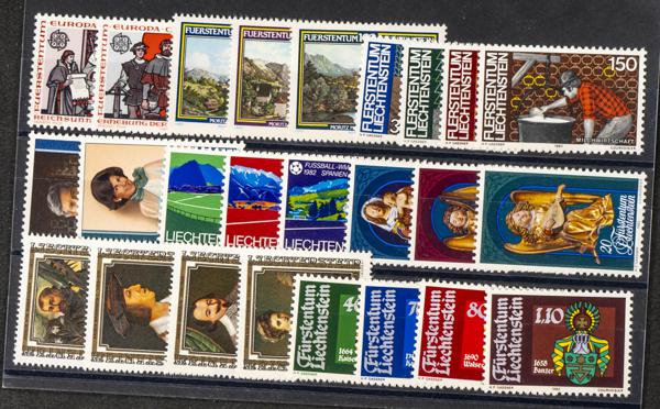 404 | Liechtenstein. Sets and stamps stock