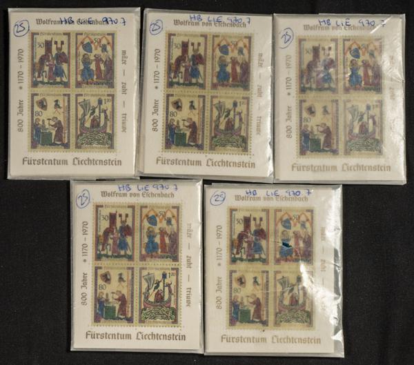 414 | Liechtenstein. Sets and stamps stock