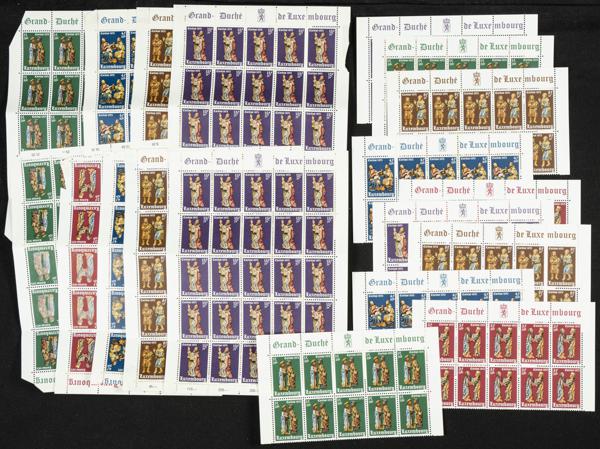 450 | Luxembourg. Sets and stamps stock