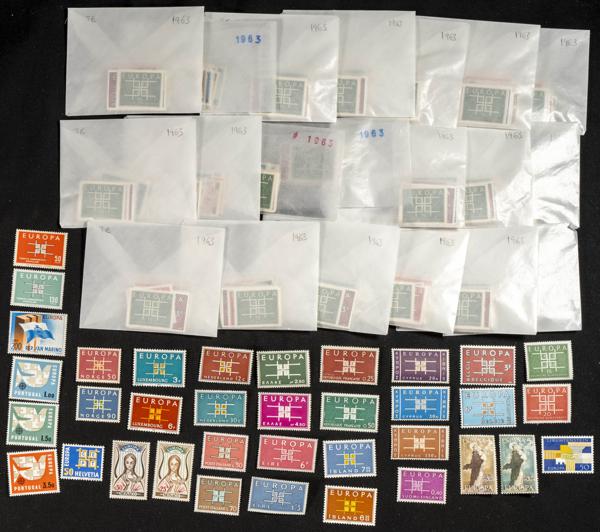 694 | Theme Europa. Sets and stamps stock
