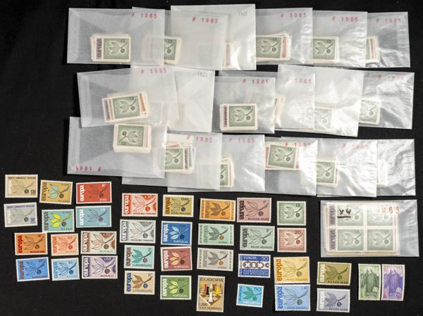 695 | Theme Europa. Sets and stamps stock