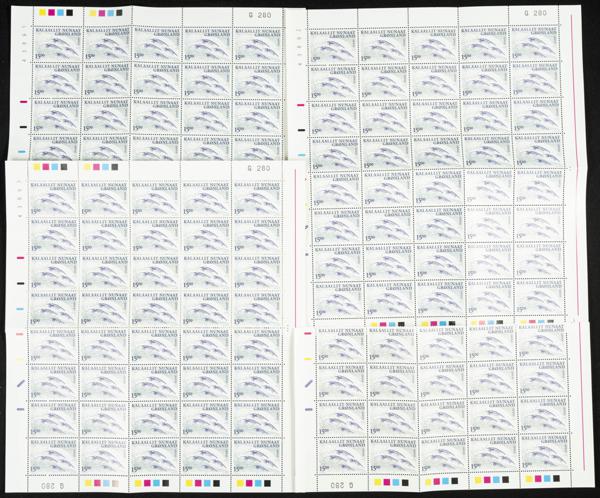 77 | Greenland. Sets and stamps stock