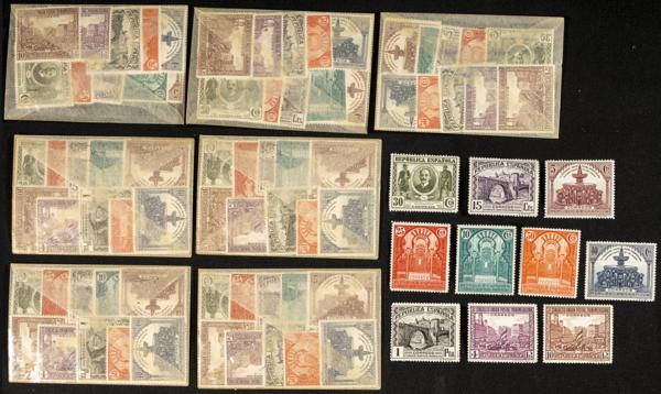 847 | Spanish Collection. Sets and stamps stock