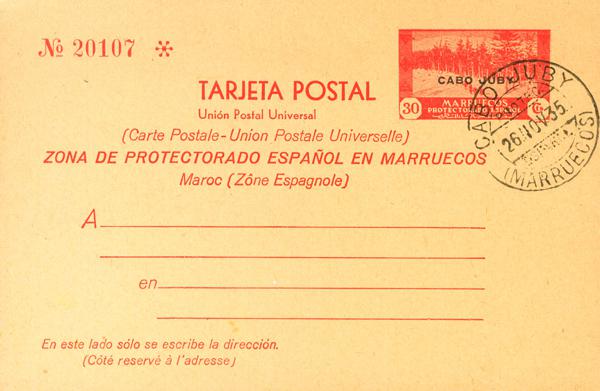1045 | Cabo Juby. Entero Postal