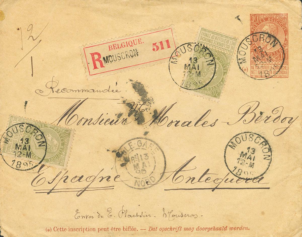 110 | Bélgica. Entero Postal