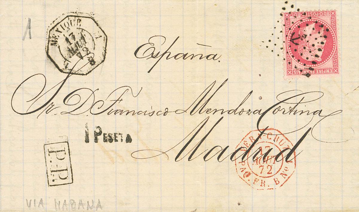 162 | Méjico. Agencia Postal Francesa