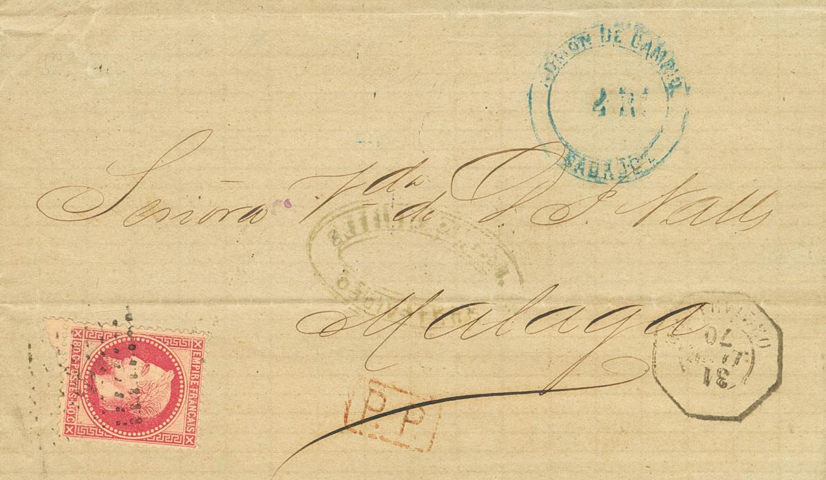 175 | Uruguay. Agencia Postal Francesa