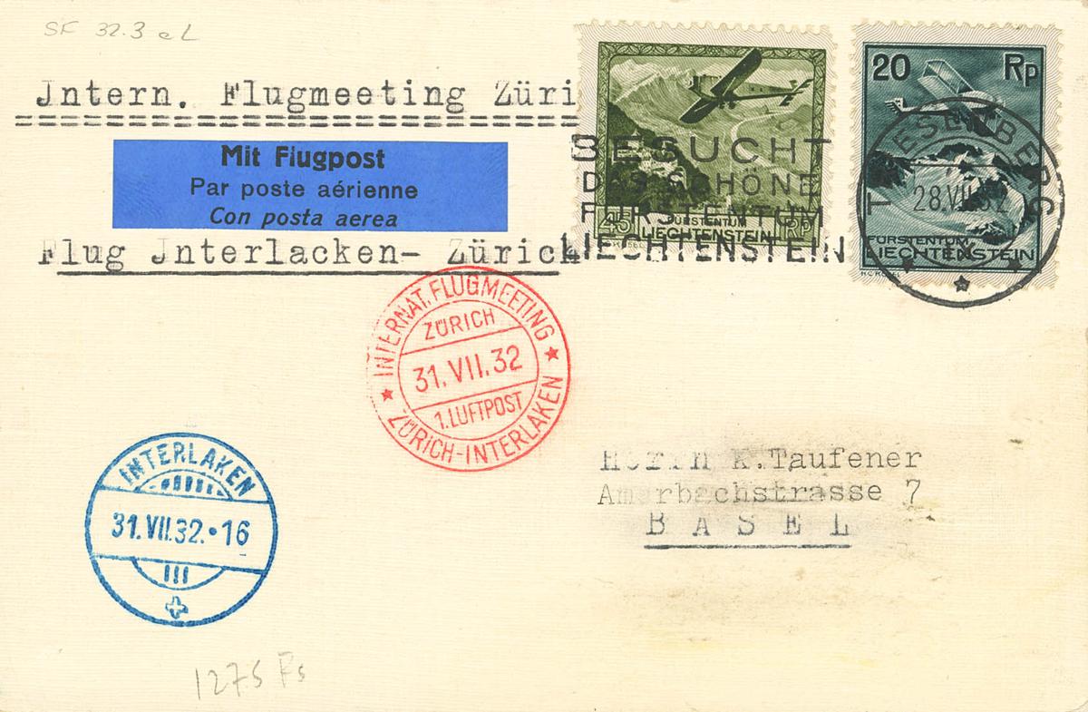 322 | Liechtenstein. Aéreo