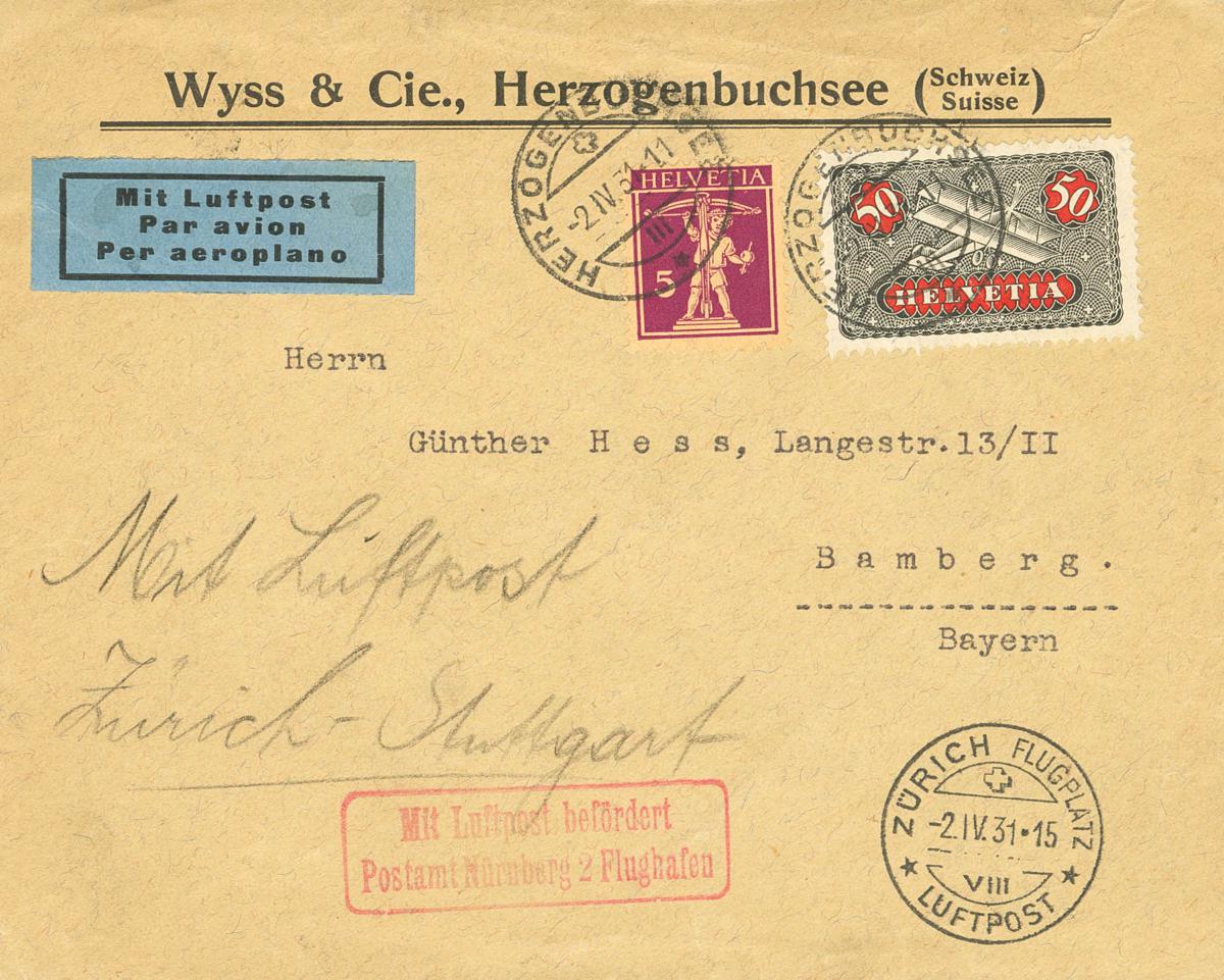 538 | Switzerland. Airmail