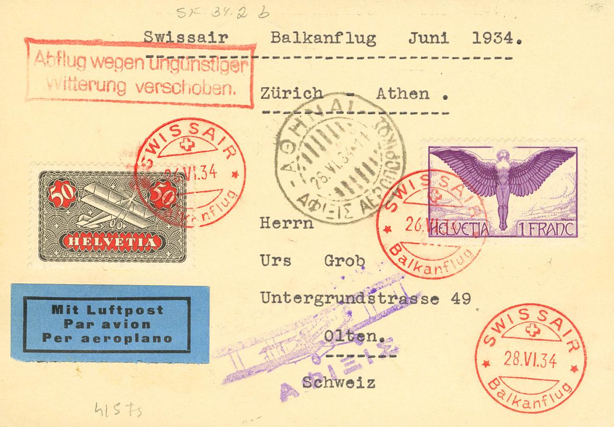 540 | Switzerland. Airmail