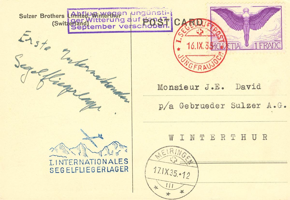 547 | Switzerland. Airmail