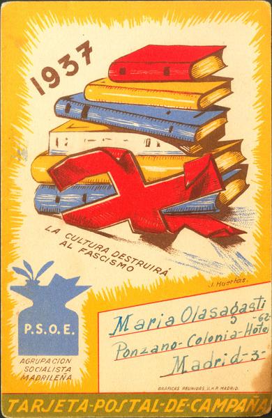 711 | Guerra Civil. Tarjeta Postal Republicana