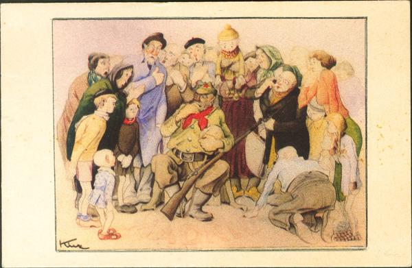 732 | Civil War. Nationalist Postcard
