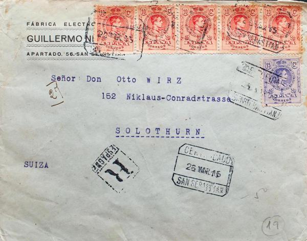 0000003208 - Spain. Alfonso XIII Registered Mail