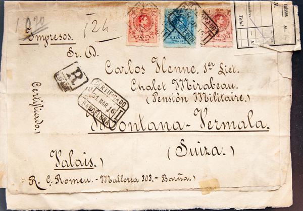 0000003213 - Spain. Alfonso XIII Registered Mail