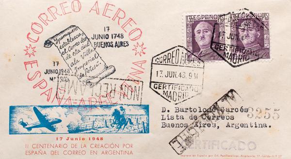 0000003385 - Spain. 2nd Centenary Airmail
