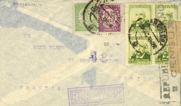 0000004372 - Spain. Spanish Republic Airmail
