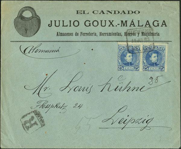 0000004696 - España. Alfonso XIII Correo Certificado