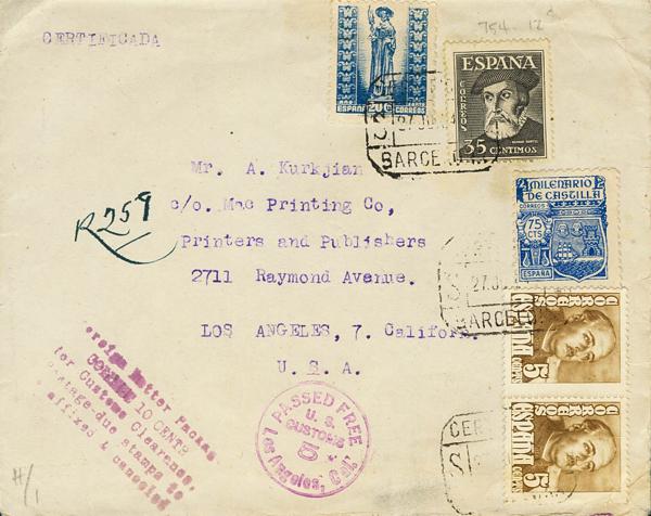 0000004975 - Spain. Spanish State Registered Mail