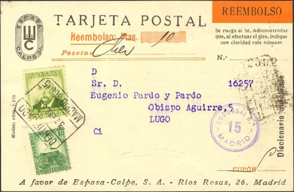 0000006053 - Spain. Spanish Republic Registered Mail