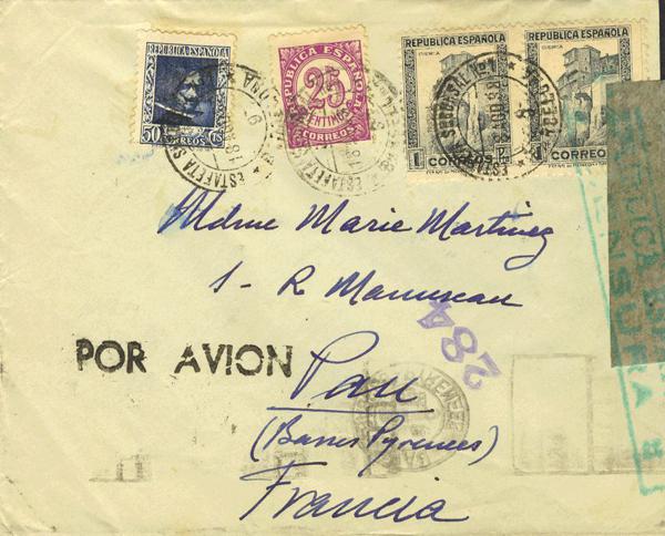 0000009492 - Spain. Spanish Republic Airmail