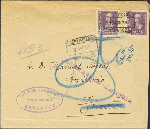 0000009942 - Spain. Spanish State Registered Mail