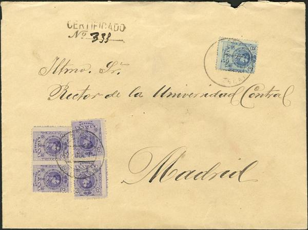 0000010295 - Spain. Alfonso XIII Registered Mail