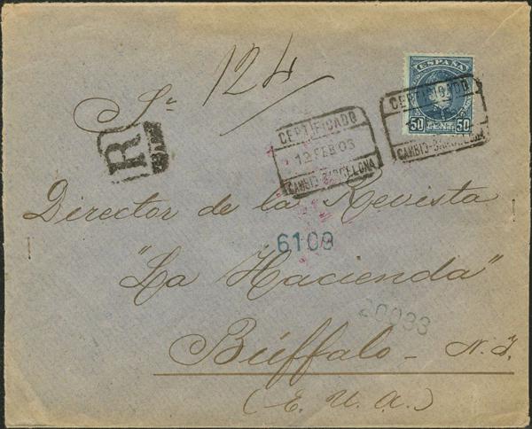 0000010299 - Spain. Alfonso XIII Registered Mail