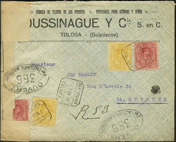 0000010347 - Spain. Alfonso XIII Registered Mail