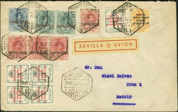 0000012759 - Spain. Alfonso XIII Air Mail