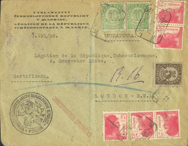 0000014854 - Spain. Spanish Republic Registered Mail