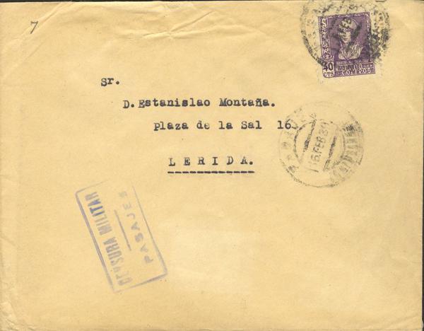 0000014878 - Zona Nacional. Censura Militar Bando Nacional