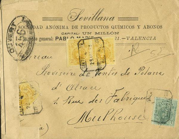 0000019060 - Spain. Alfonso XIII Registered Mail