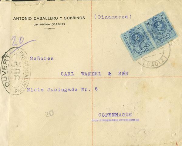 0000022041 - Spain. Alfonso XIII Registered Mail