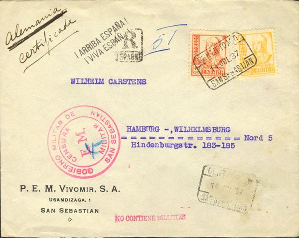 0000022237 - Spain. Spanish State Registered Mail