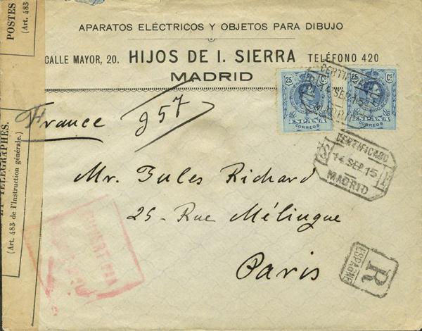 0000025374 - Madrid. Postal History