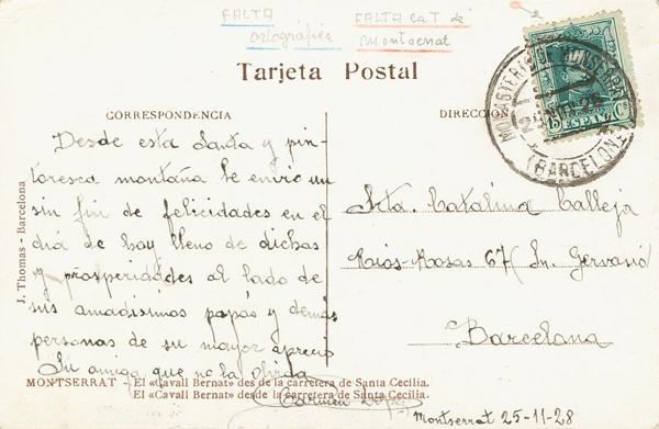 0000026086 - Catalonia. Postal History