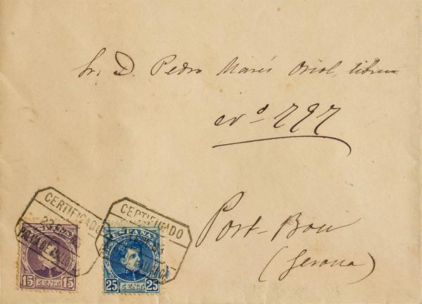 0000028415 - Spain. Alfonso XIII Registered Mail