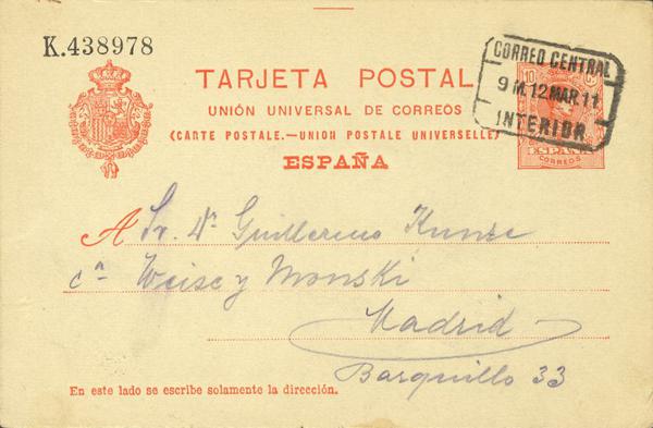 0000029721 - Madrid. Postal History
