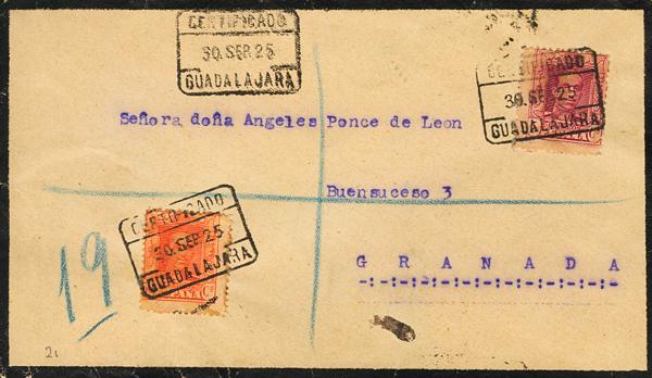 0000029902 - Spain. Alfonso XIII Registered Mail