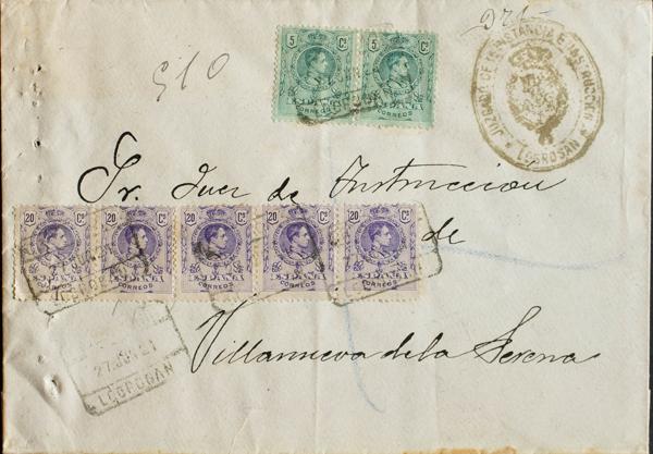 0000029914 - Spain. Alfonso XIII Registered Mail