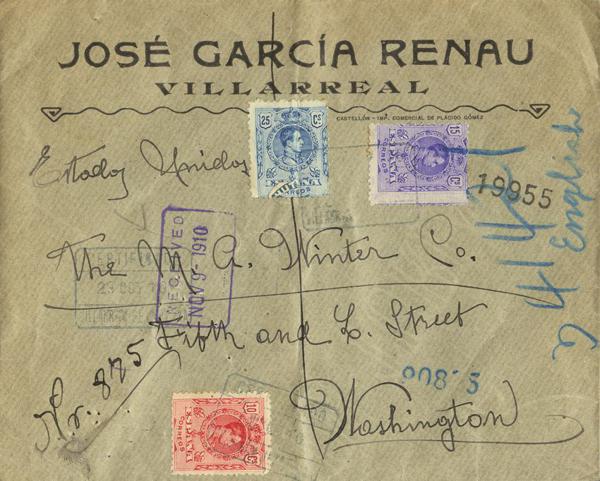 0000030269 - Spain. Alfonso XIII Registered Mail