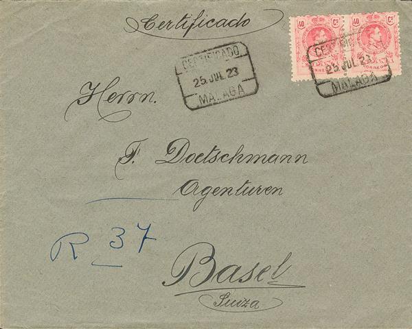 0000032044 - Spain. Alfonso XIII Registered Mail
