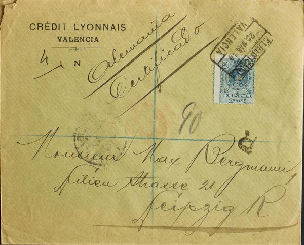 0000036751 - Spain. Alfonso XIII Registered Mail